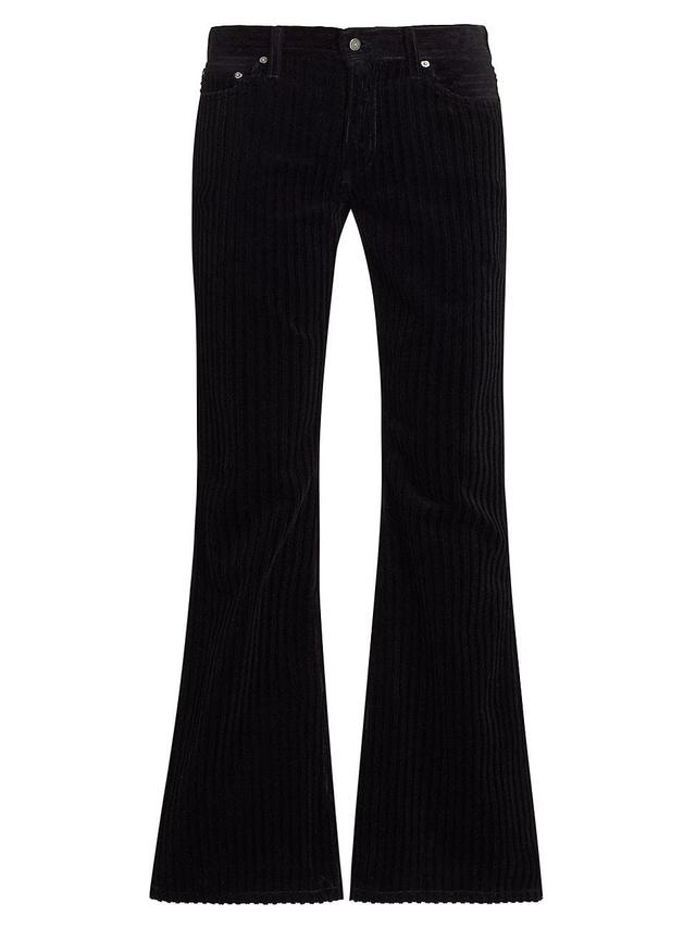 Mens Jimmy High Low Corduroy Flare Jeans Product Image