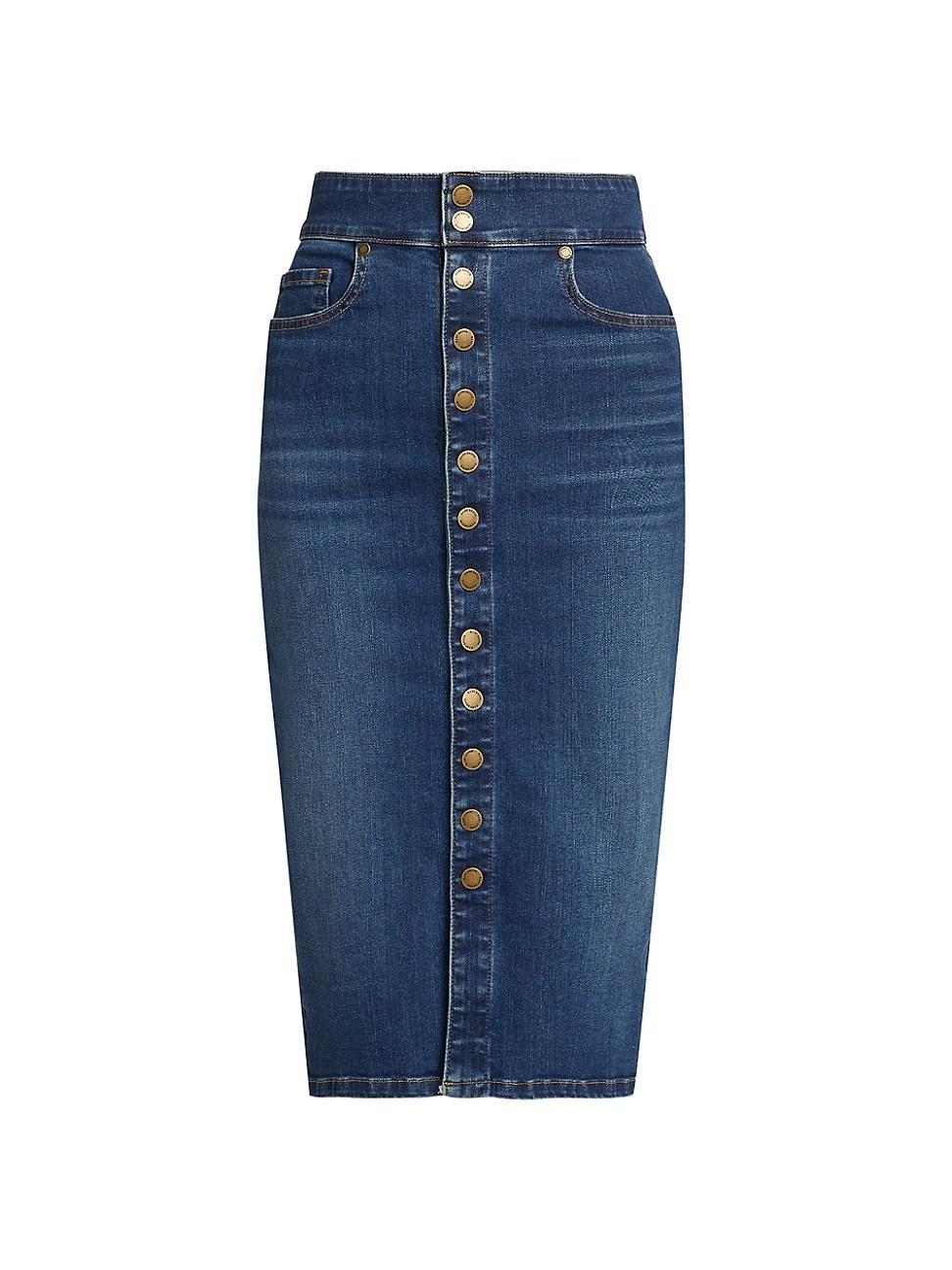 Karter Denim Midi Skirt Product Image