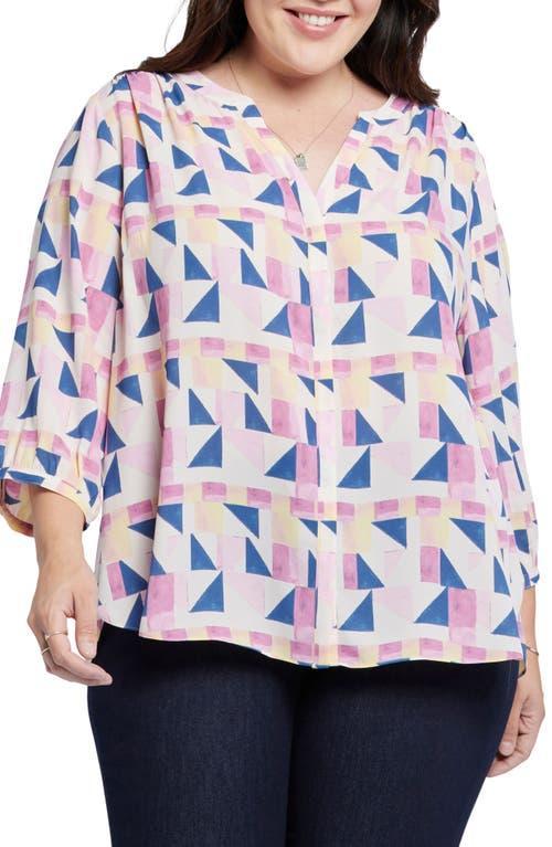 NYDJ Semisheer Pintuck Blouse Product Image