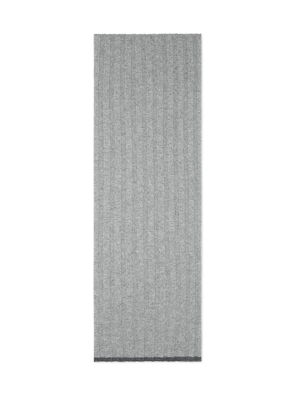 Mens Cashmere Rib Knit Scarf Product Image