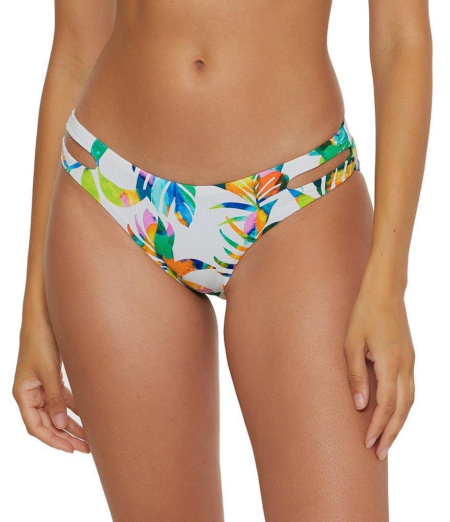 Becca by Rebecca Virtue Isla Verde Presley Palm Frond Side Cut Hipster Swim Bottom Product Image