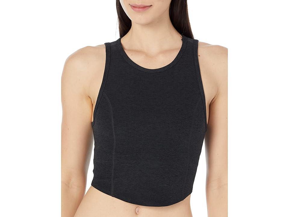 Beyond Yoga Spacedye Motivate Cropped Tank (Darkest Night) Women's Clothing Product Image