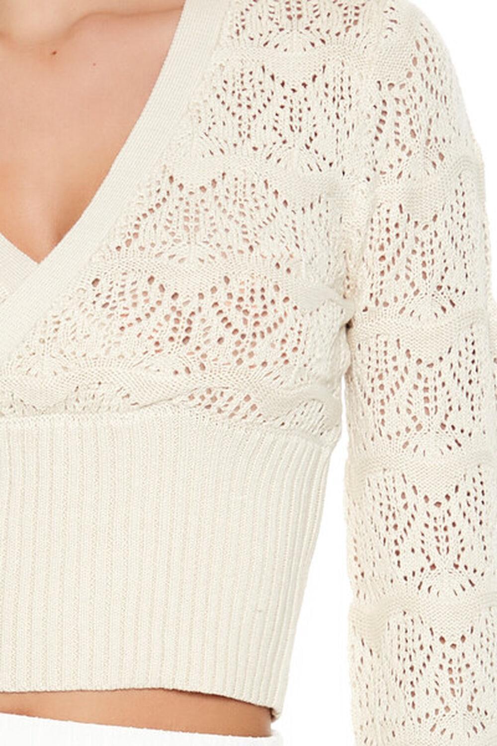 Cropped Pointelle Sweater | Forever 21 Product Image