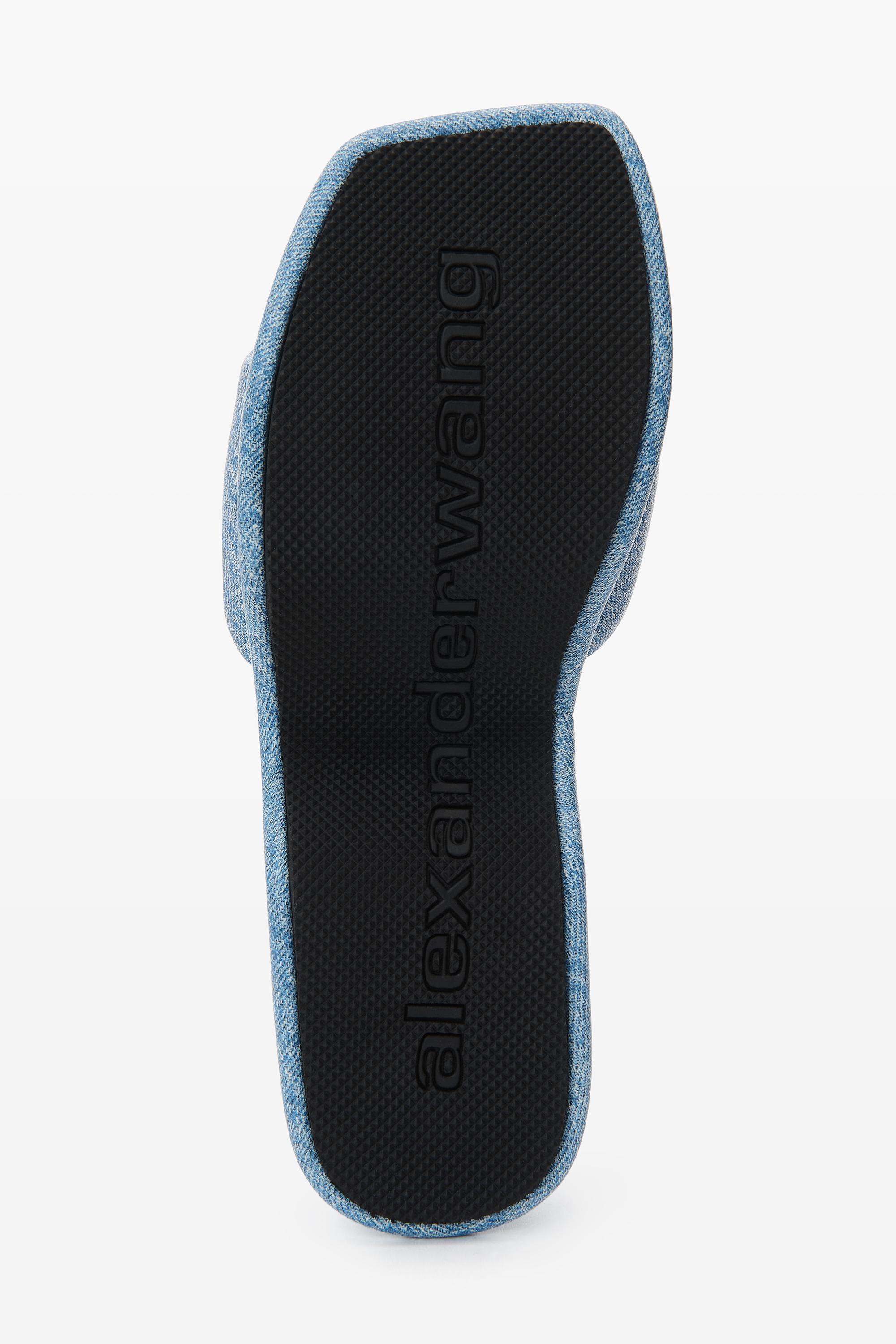 Trompe-l'oeil Denim Goatskin Float Slide Product Image