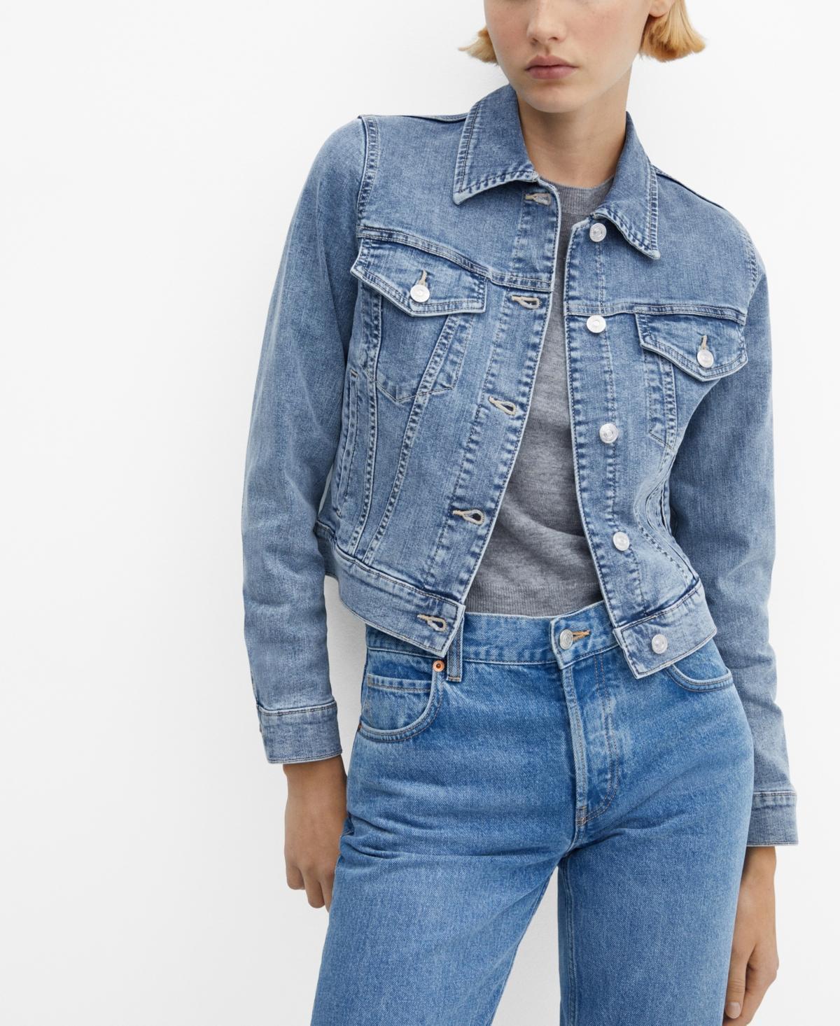 MANGO - Pocketed denim jacket medium blueWomen Product Image