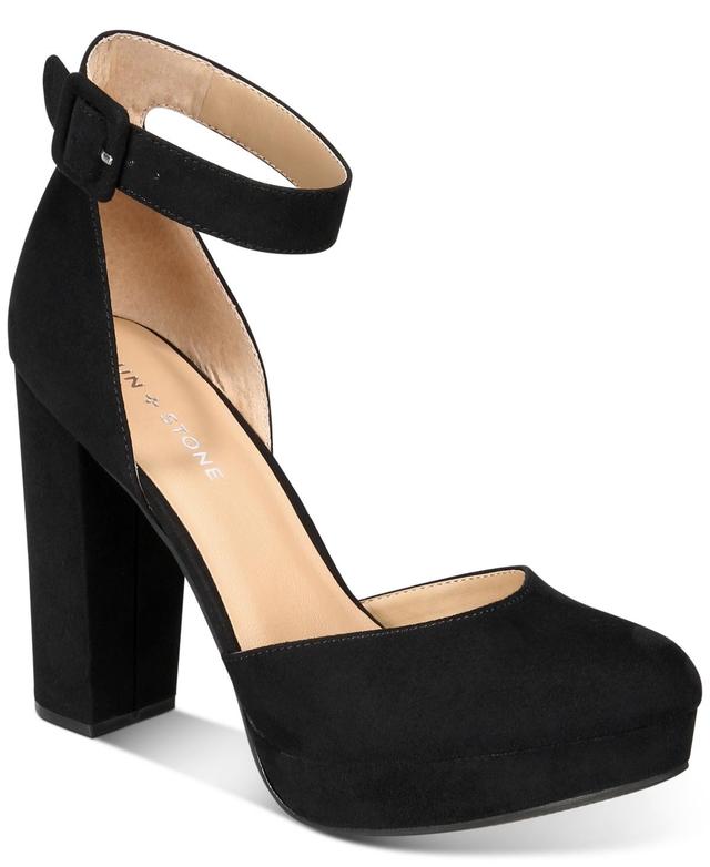 Sun + Stone Womens Estrella Block Heel Platform Pumps, Created for Macys Product Image