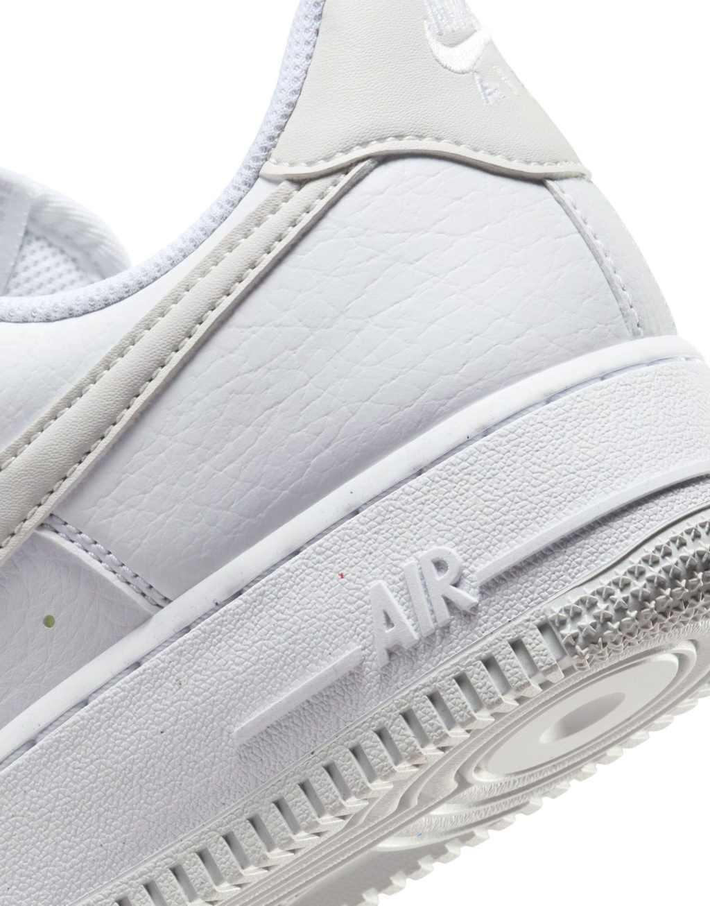 Nike Air Force 1 sneakers in white and gray  Product Image