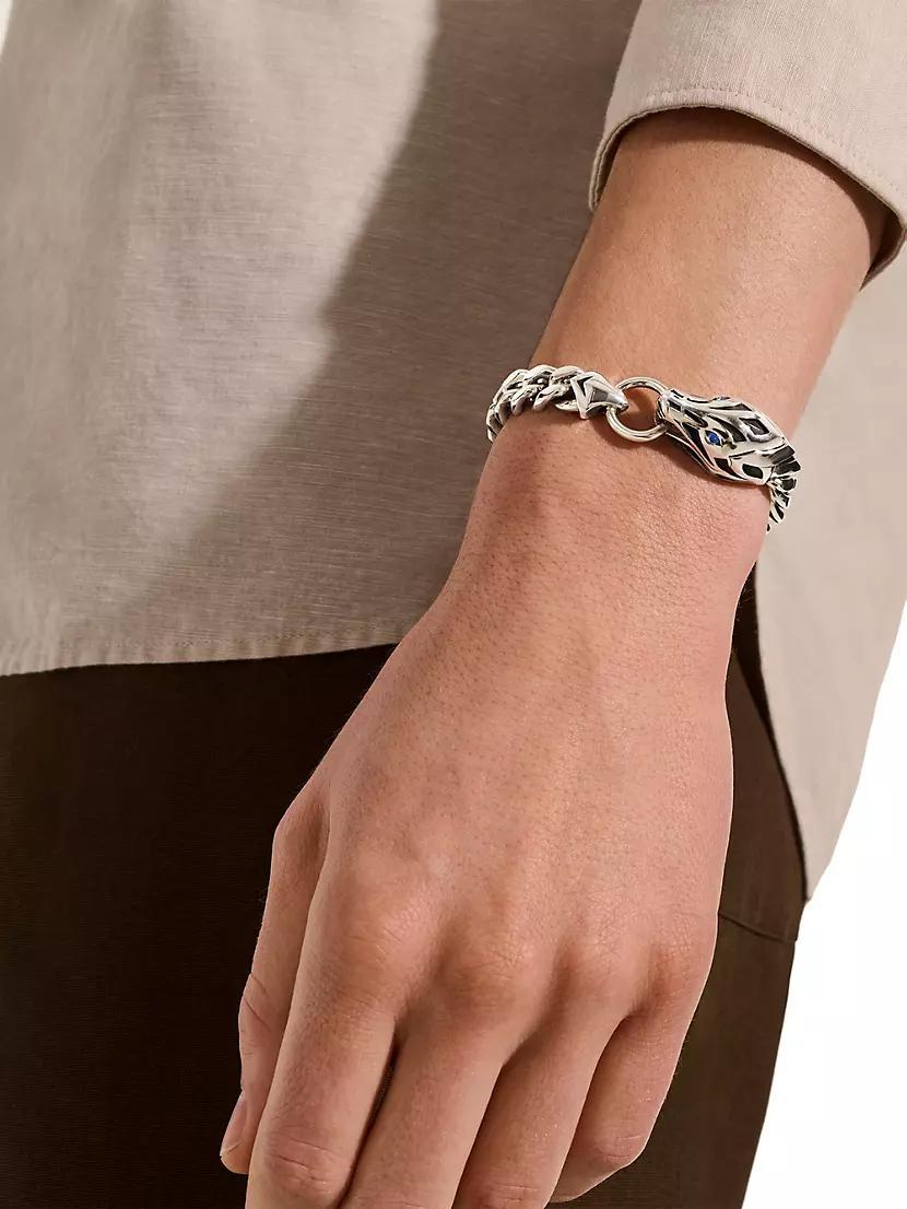 Naga Sterling Silver & Blue Sapphire Bracelet Product Image