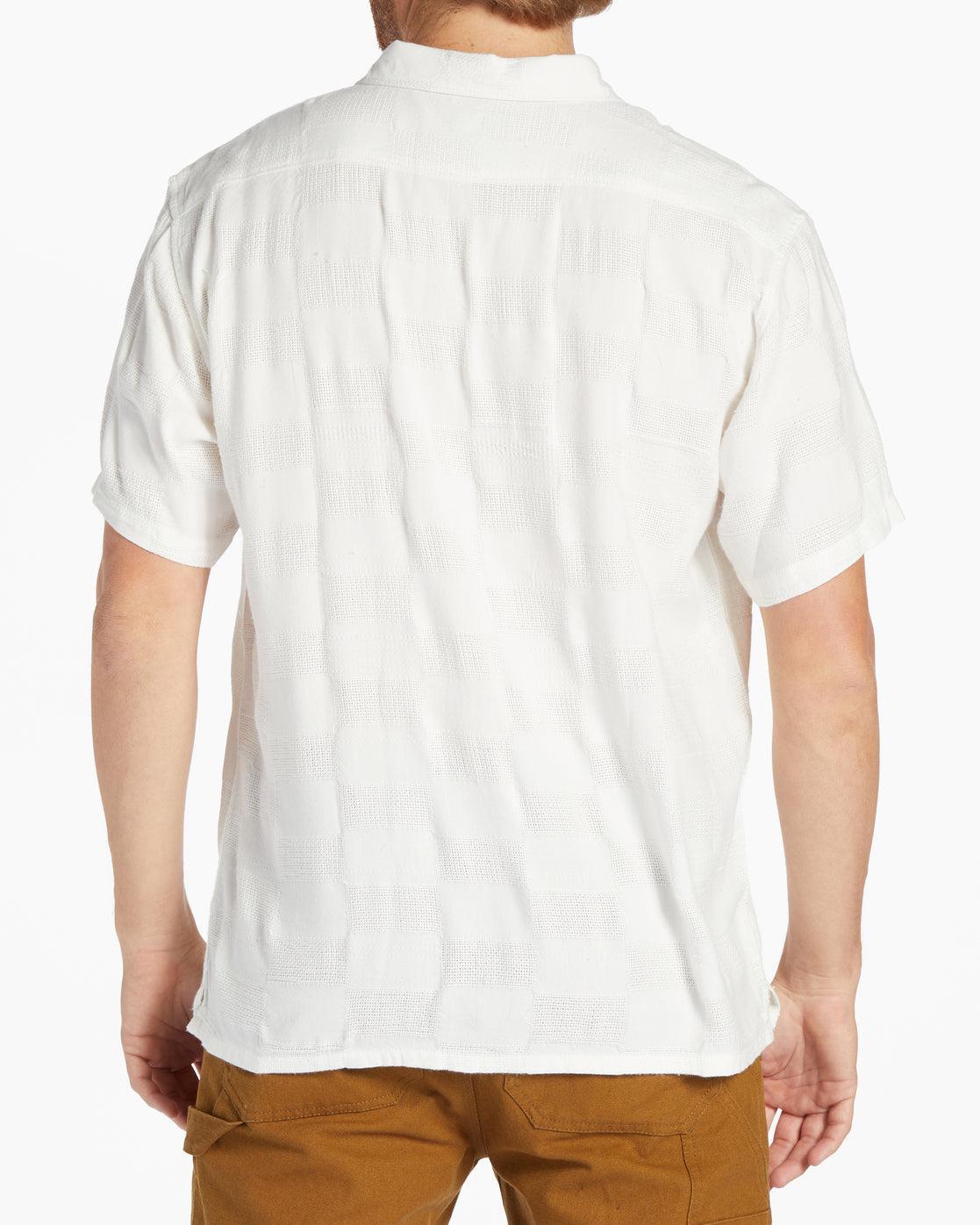 Sundays Jacquard Short Sleeve Shirt - Off White Male Product Image