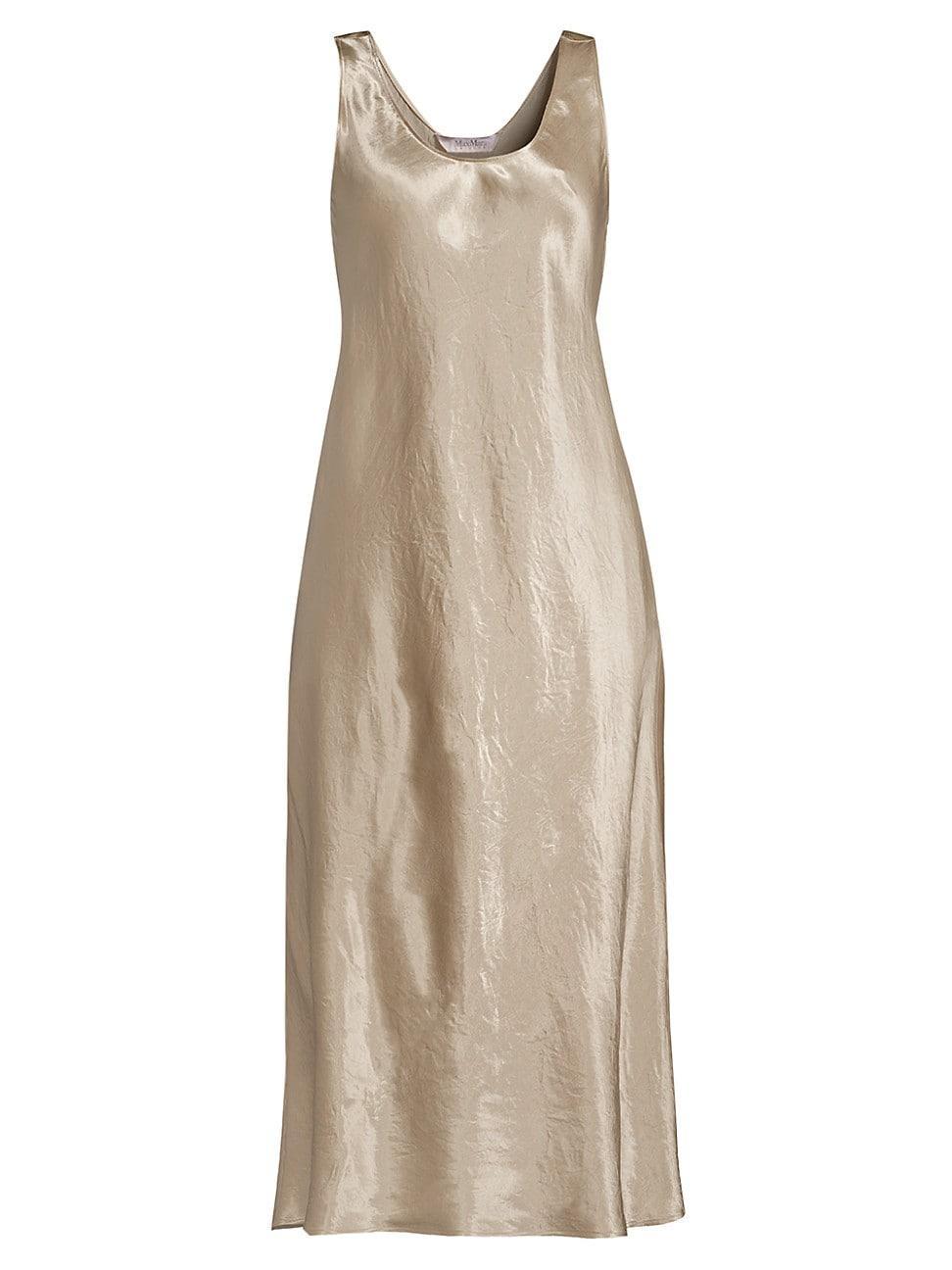 Max Mara Leisure Talete Textured Satin Midi Dress Product Image