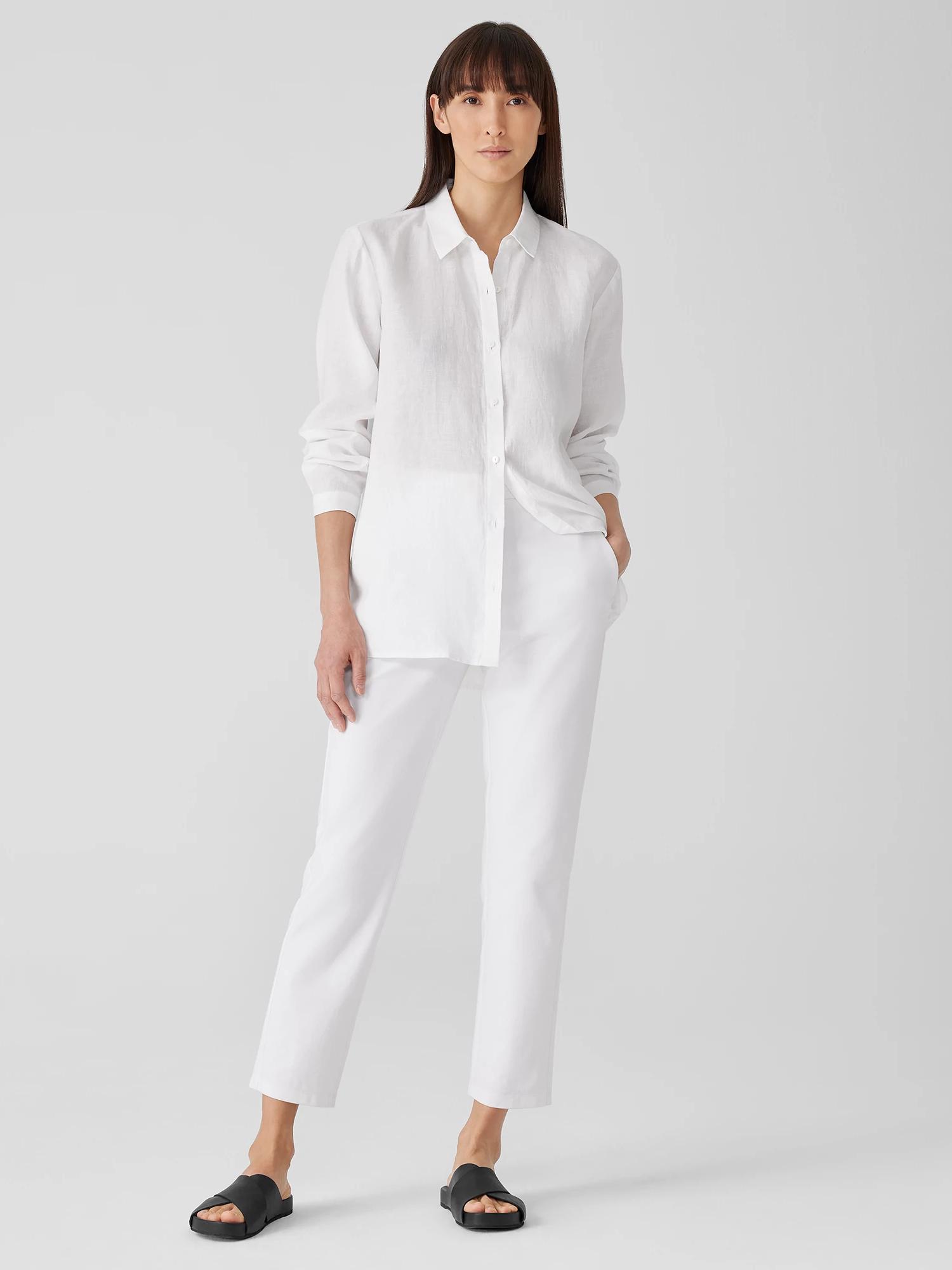 Cotton Blend Ponte High-Waisted Slim Pant Product Image