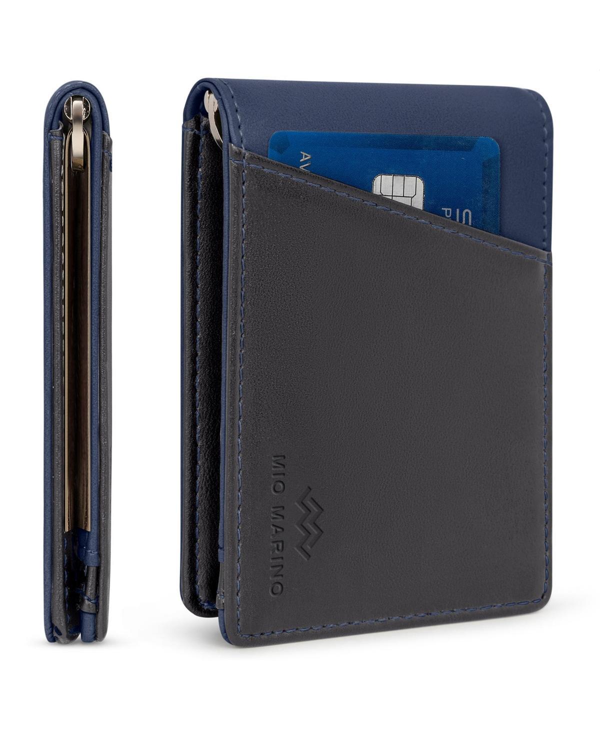 Mens Slim Bifold Wallet with Quick Access Pull Tab - Carbon black Product Image