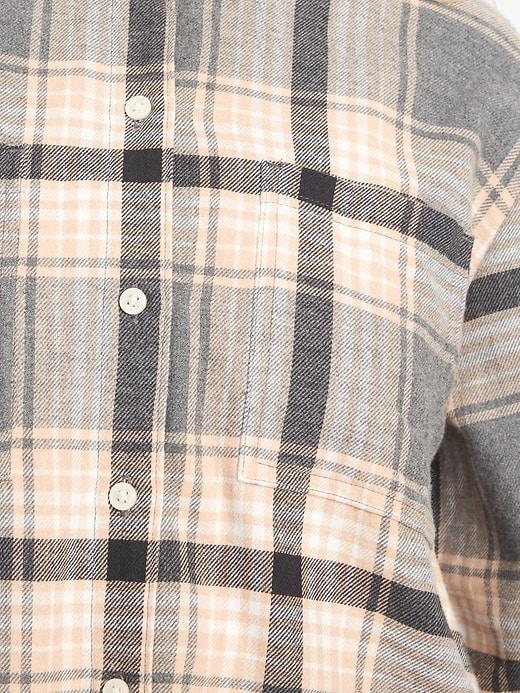 Flannel Boyfriend Button-Down Shirt Product Image