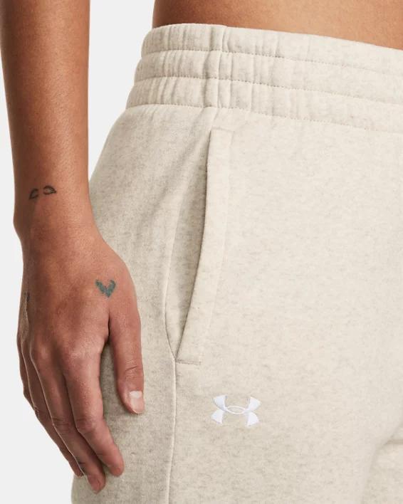 Womens Under Armour Rival Fleece Capris Black Product Image