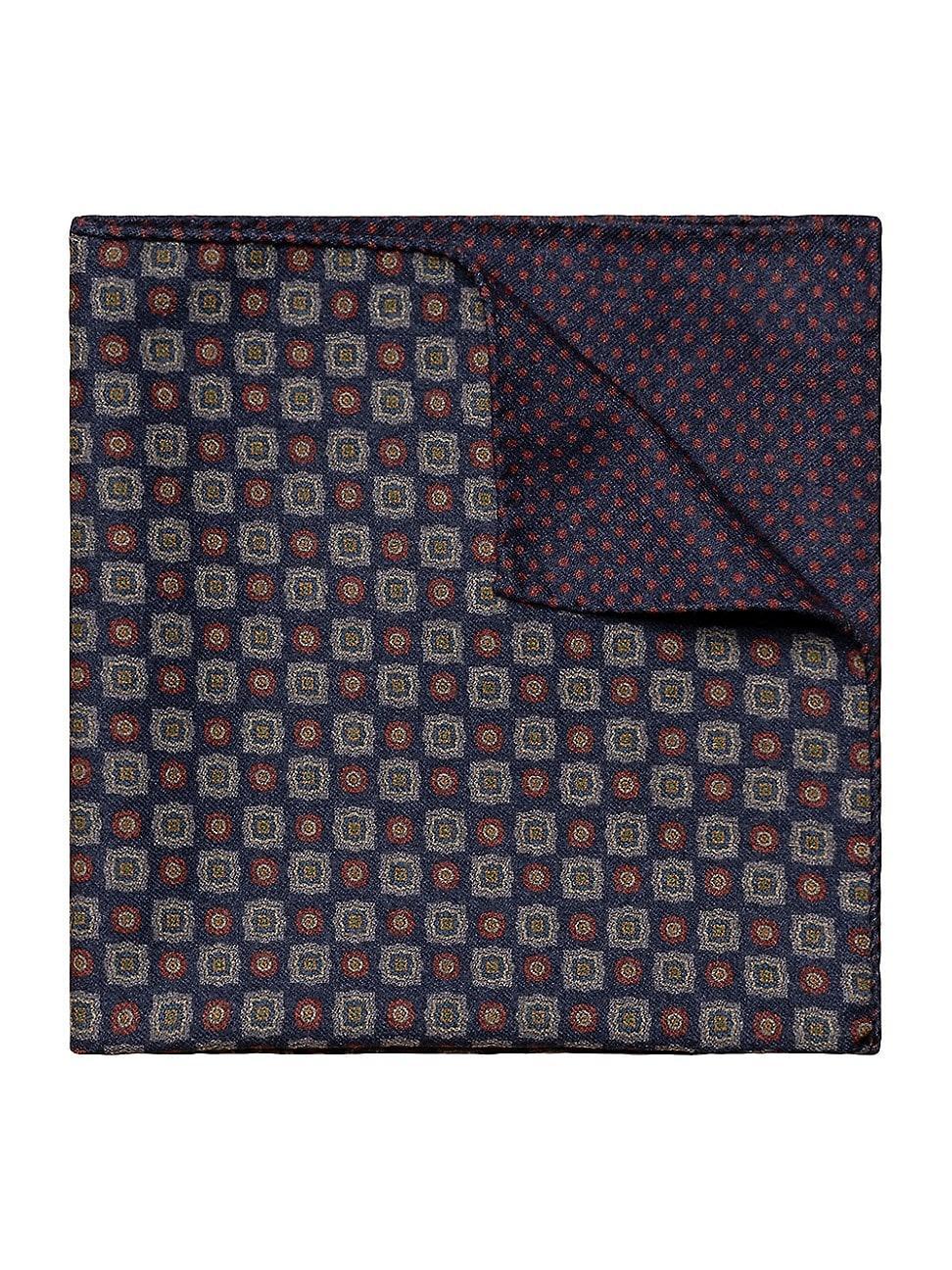 Mens Two-Side Wool Flannel Pocket Square Product Image