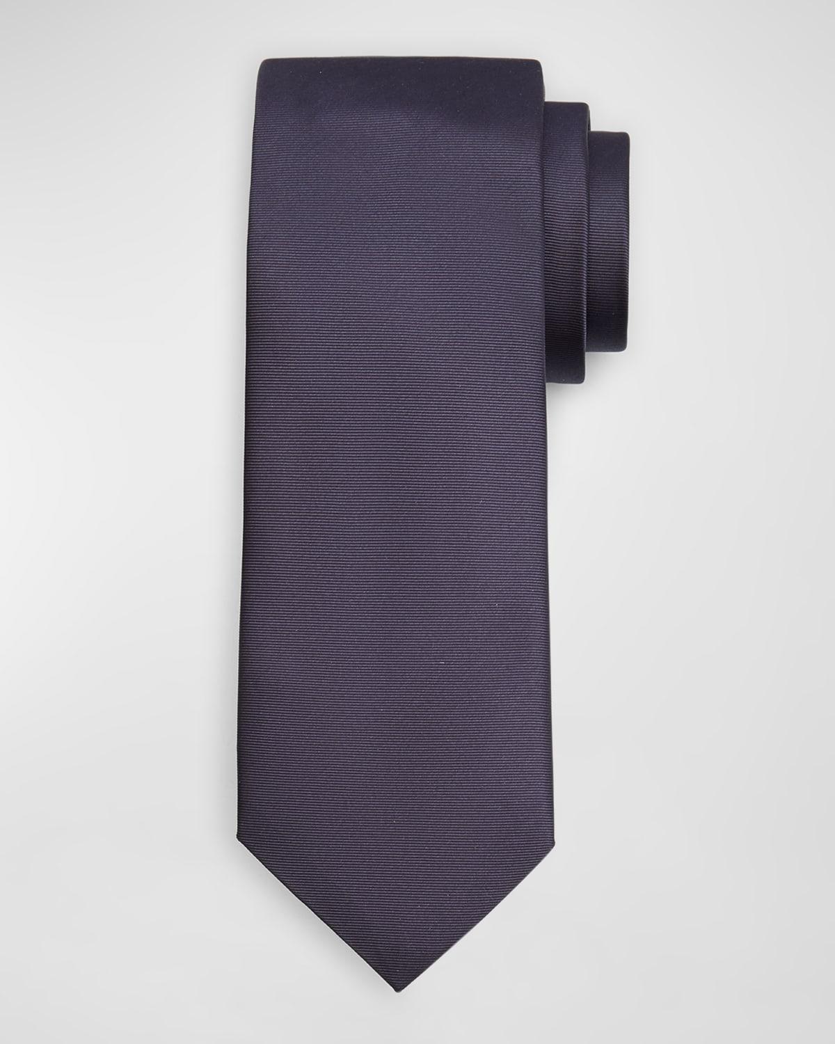 Men's Solid Silk Tie Product Image