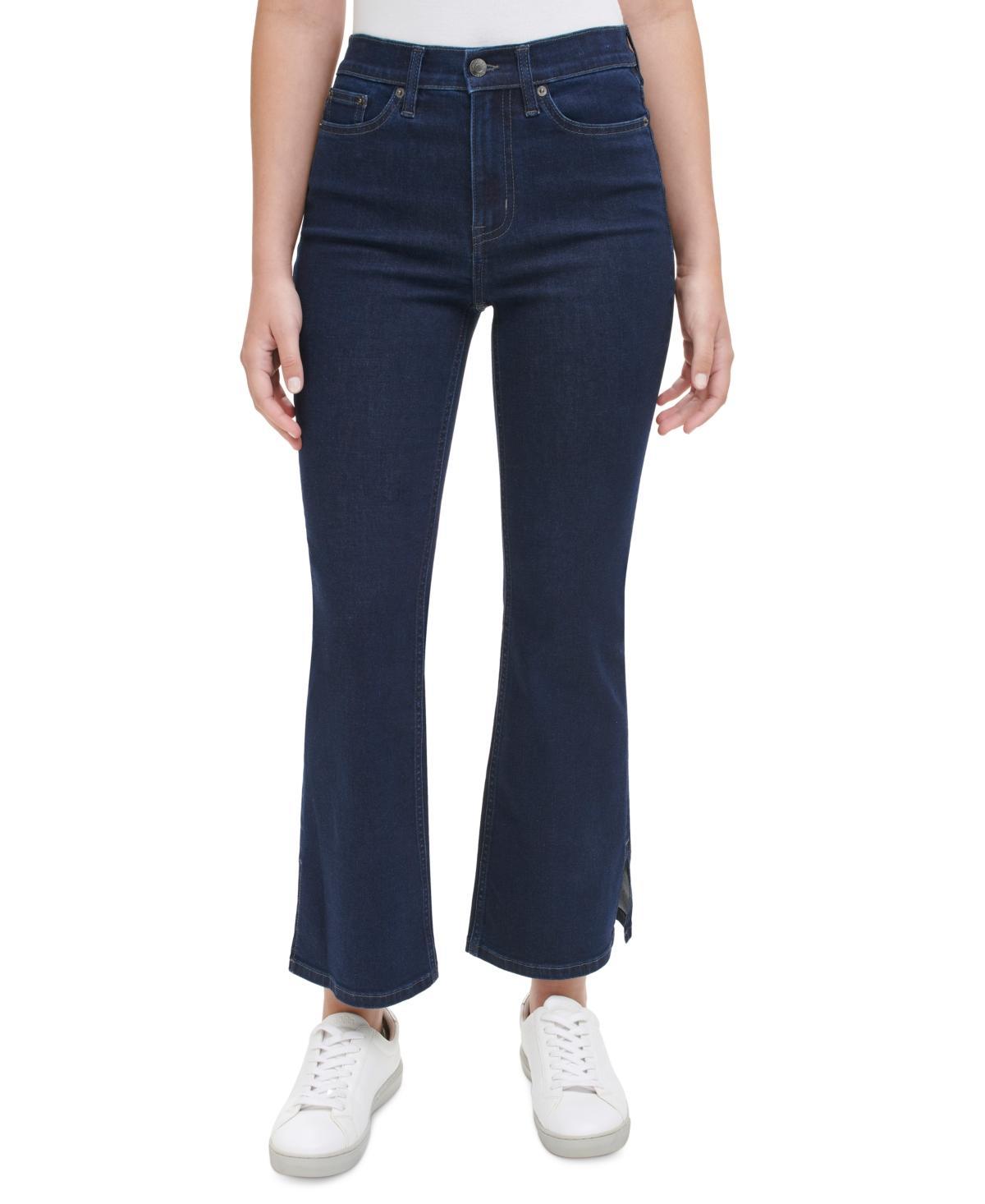 Calvin Klein Jeans Petite Super High-Rise Flare-Hem Jeans Product Image