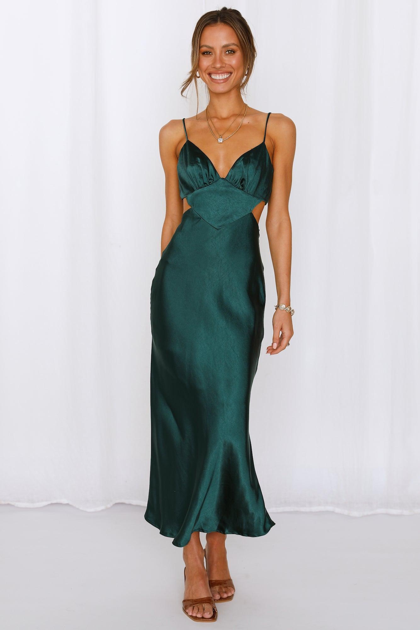 Thanks I Bought It Midi Dress Jade Product Image