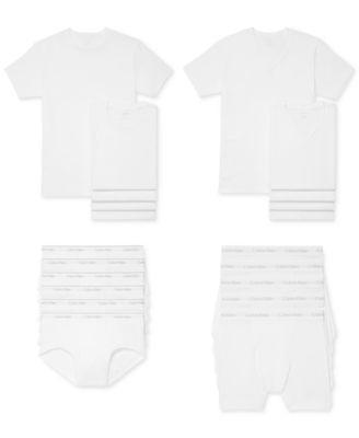 Calvin Klein Mens Cotton Classics 5-Pack V-Neck T-Shirt - White - S Product Image