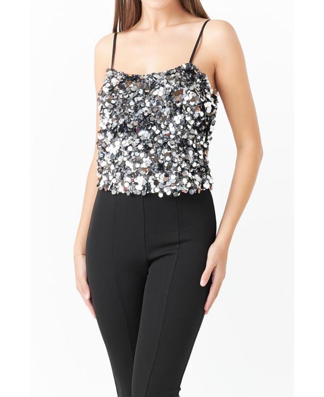 Women's Stretched Sequin Top Product Image