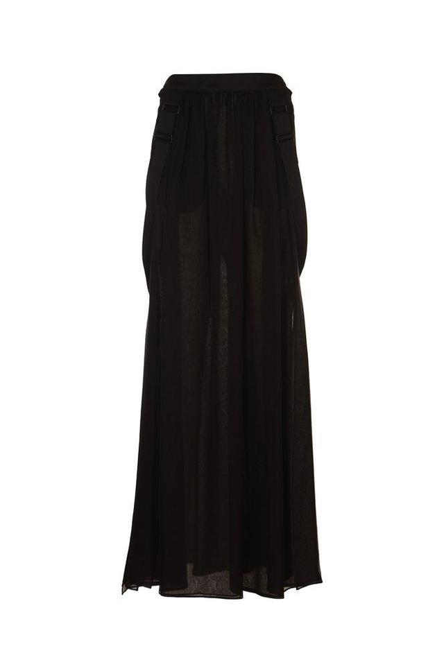 MAX MARA High Waist Buckle Detailed Skirt In Black Product Image