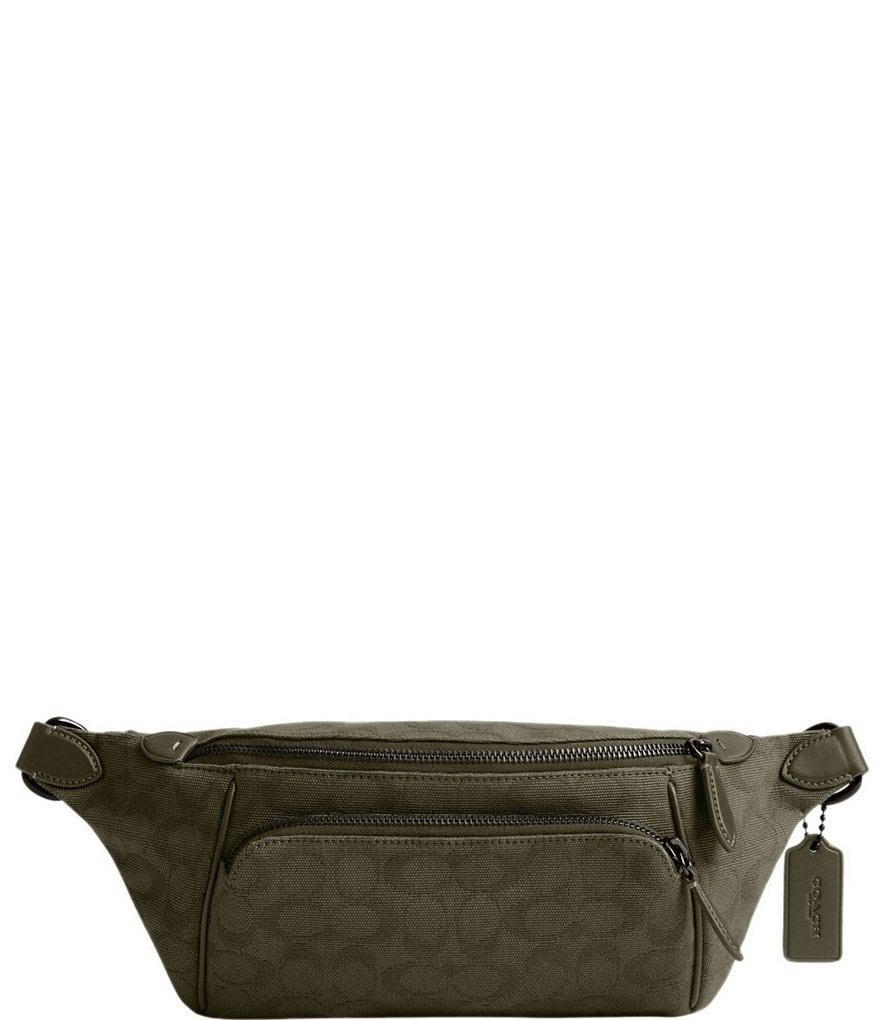 COACH Signature Canvas Jacquard/Refined Calfskin Leather League Belt Bag Product Image