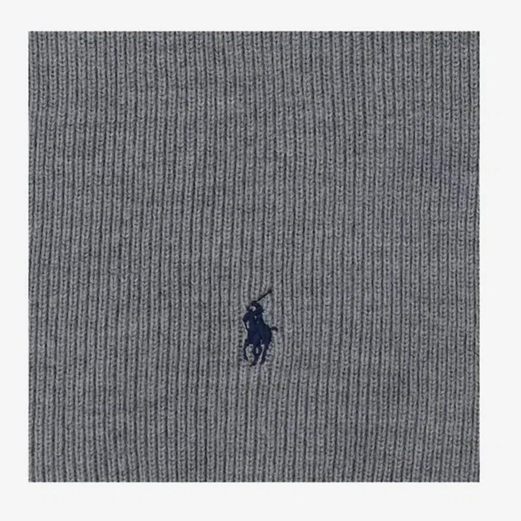 Wool Scarf With Logo In Grey Product Image