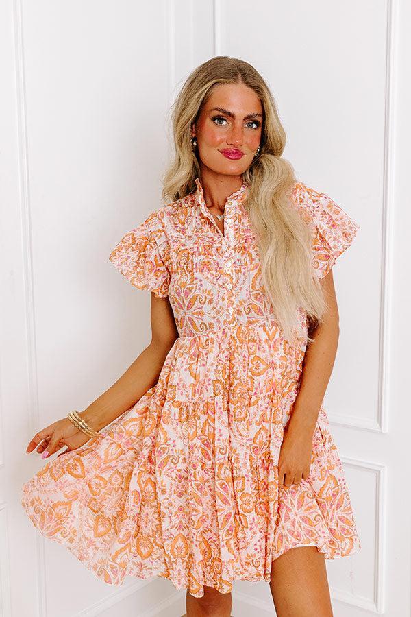 Sunday Mimosas Floral Mini Dress Product Image