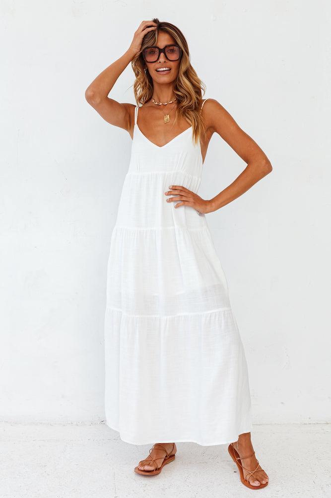 Carbell Maxi Dress White Product Image