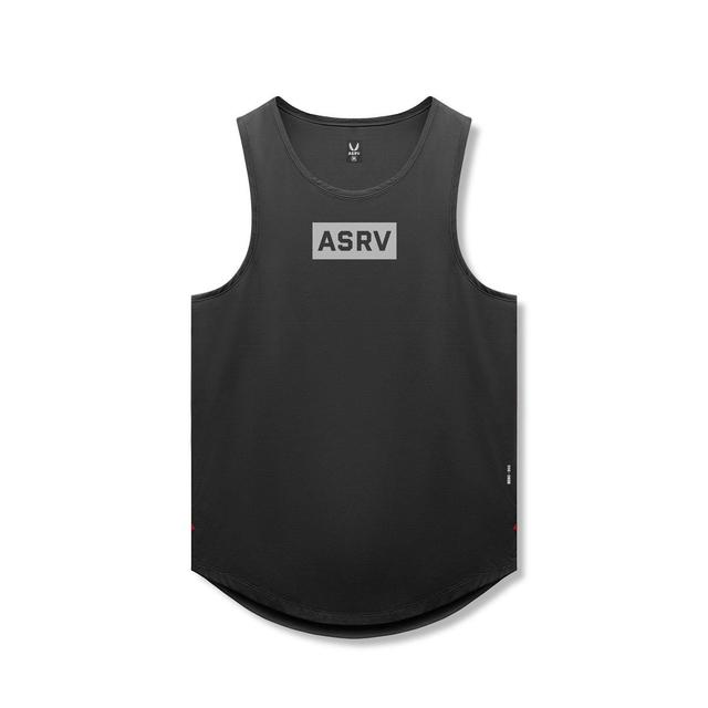 0830. AeroSilver® Tank Top - Black "Box Logo" Product Image