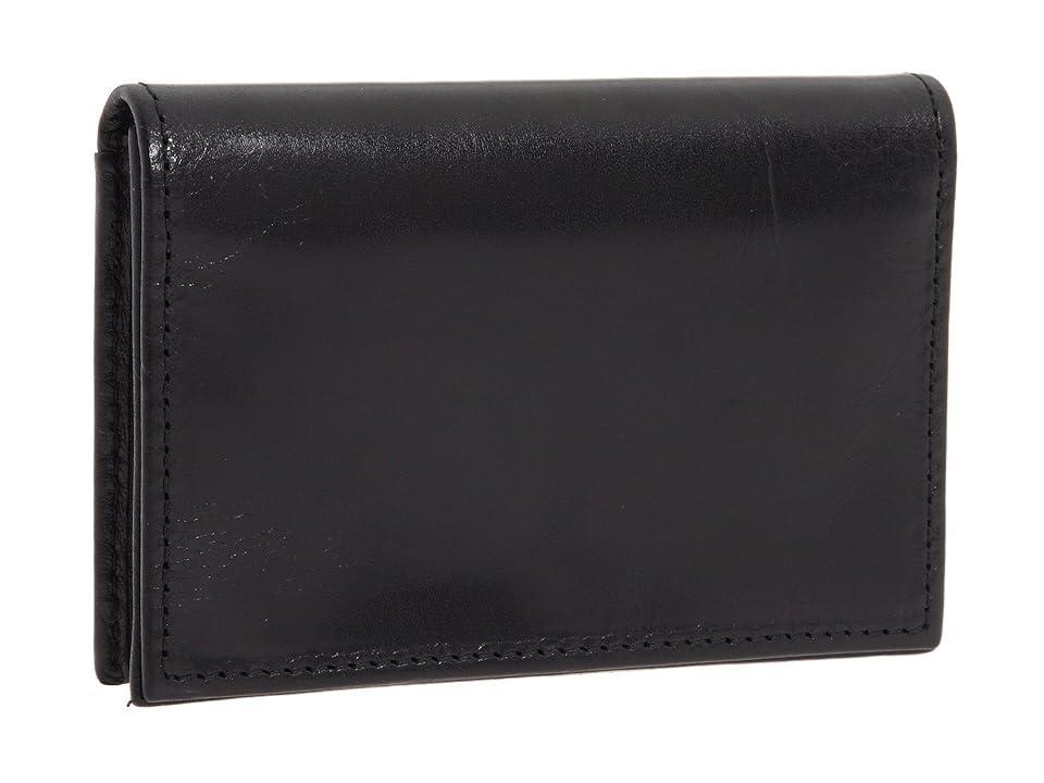 Bosca Old Leather Collection - Gusseted Card Case (Black Leather) Wallet Product Image