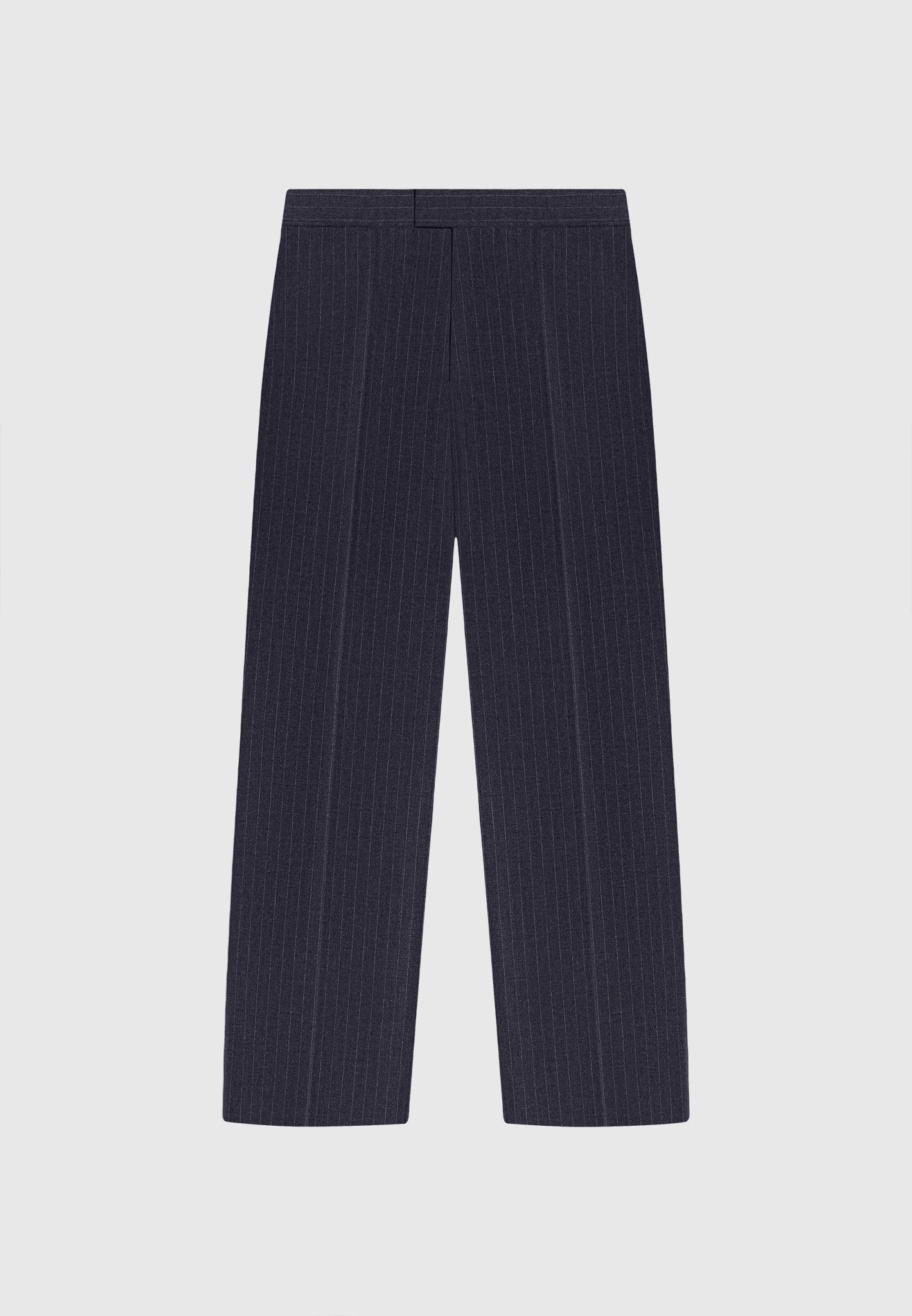 Regular Fit Waffle Seersucker Tailored Trousers - Black Male Product Image