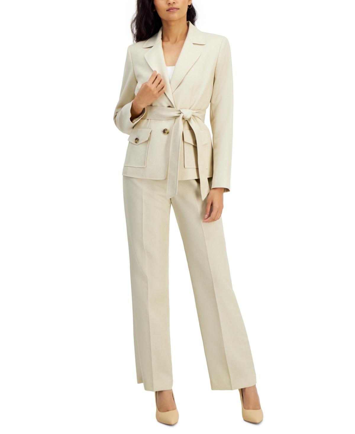 Women's Belted Safari Jacket and Kate Pants, Regular & Petite Sizes Product Image