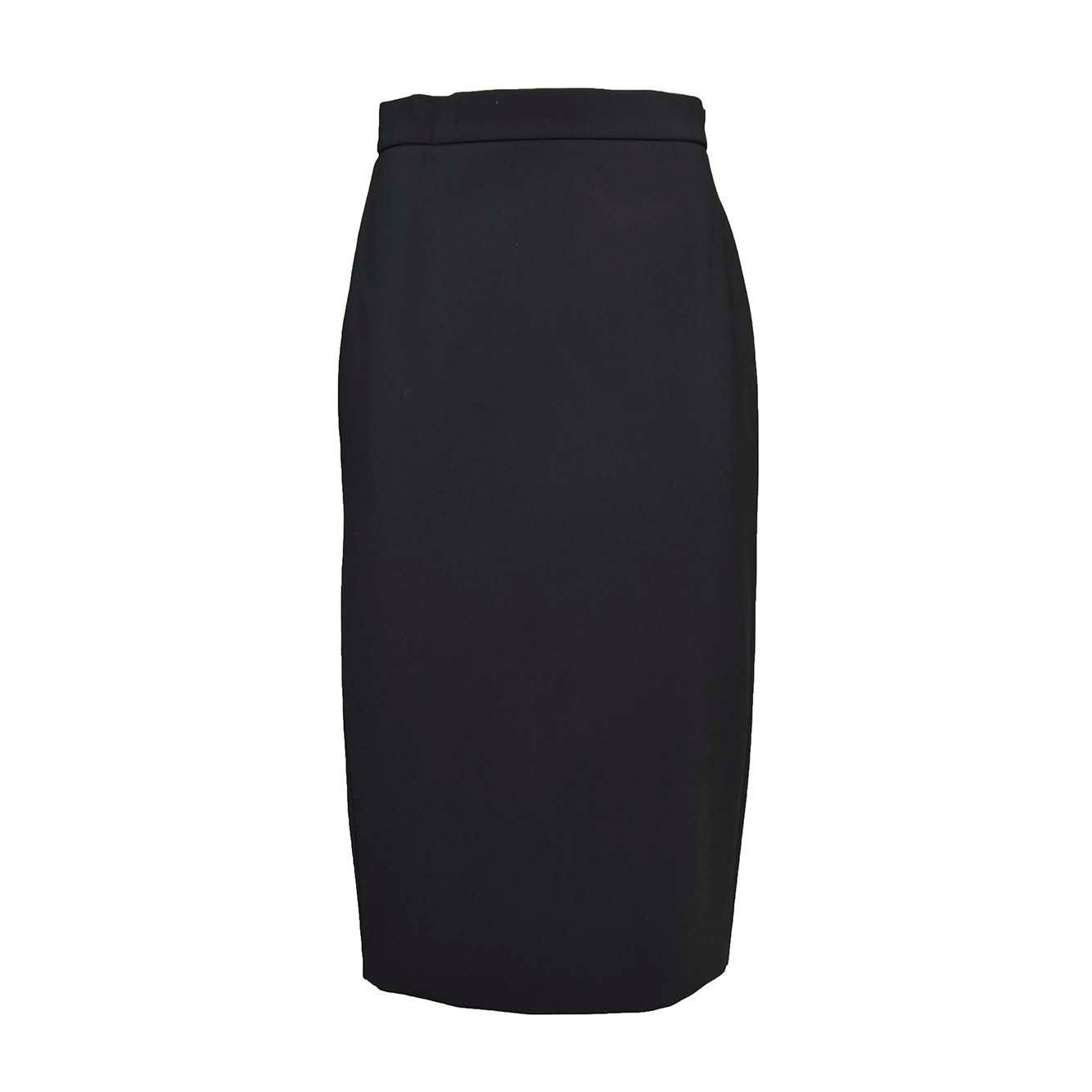 MAX MARA Lubiana Stretch-crepe Midi Skirt In Black Product Image