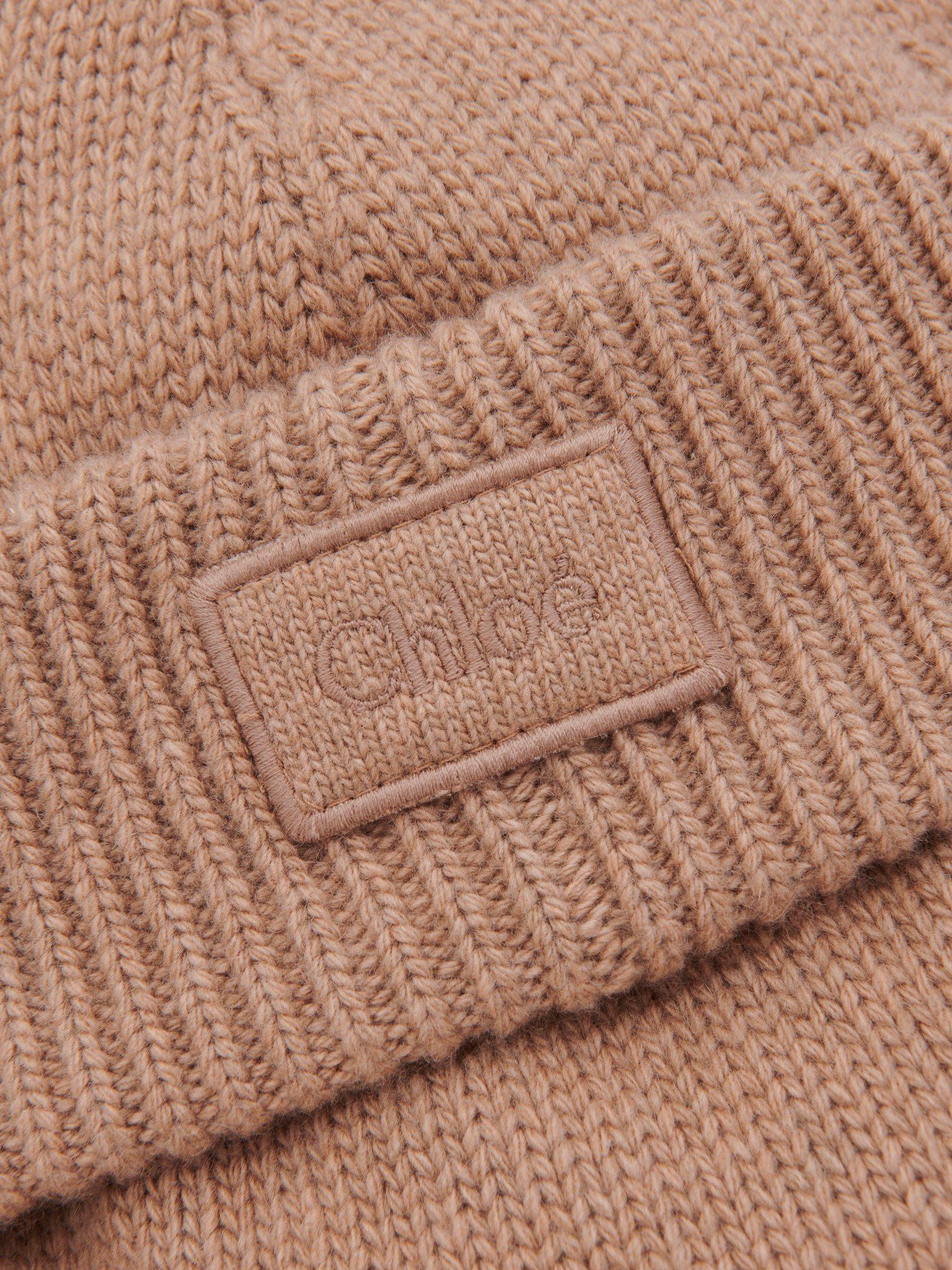 The Chloé Signature Knit balaclava in wool & cashmere Product Image