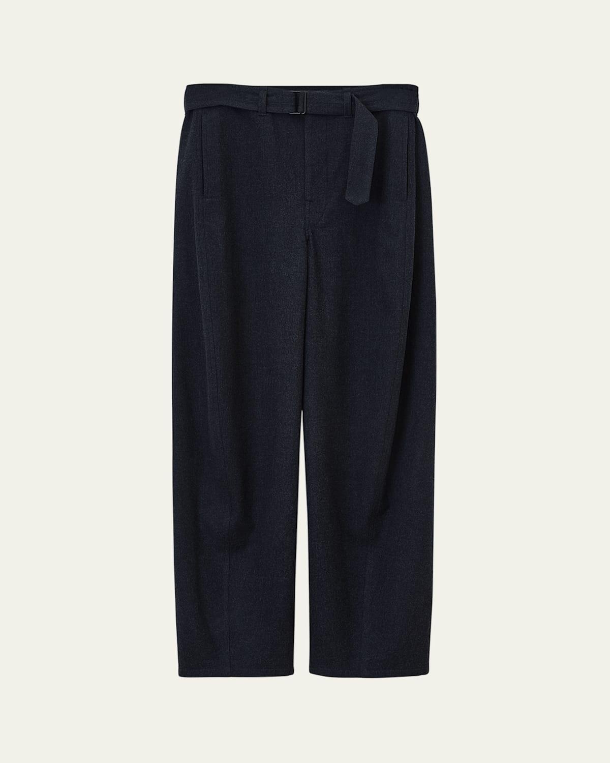 Mens Felted Wool Twisted Pants Product Image