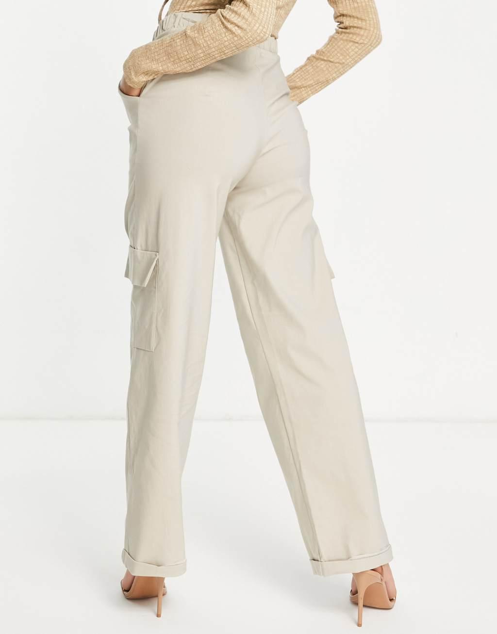 I Saw It First utility wide leg cargo pants Product Image