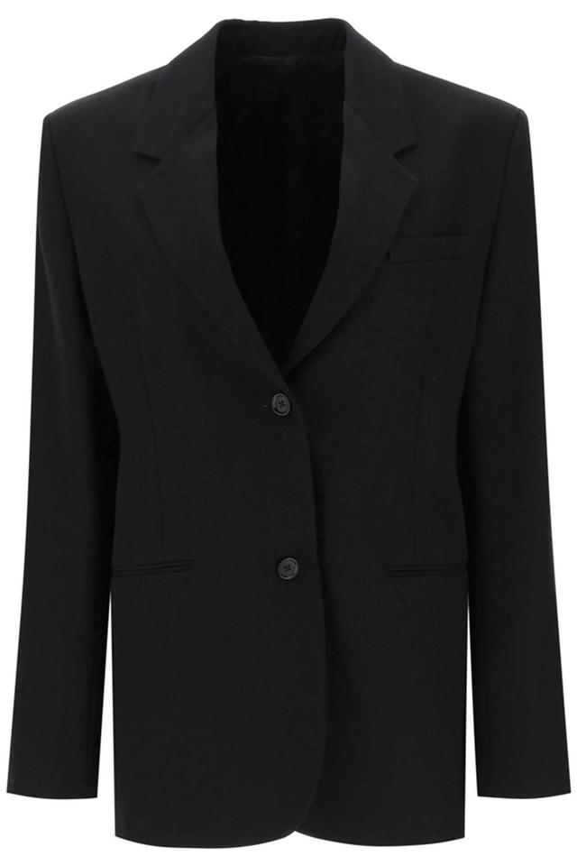 Tailored Wool Blend Jacket In Black Product Image