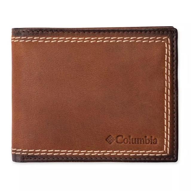 Mens Columbia RFID-Blocking Heavy Contrast Stitch Traveler Wallet Product Image