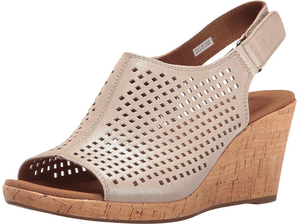 Rockport Briah Perf Sling (Metallic Khaki) Women's Shoes Product Image