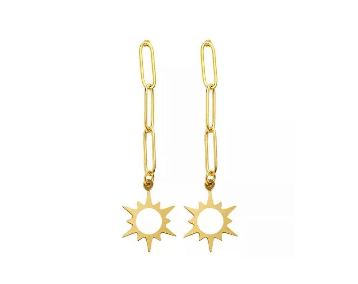 Star Dangle Earrings for Women Product Image