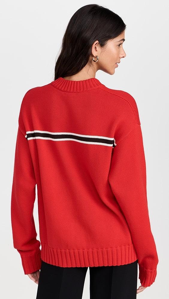 DONNI. The Cotton Crewneck Stripe Sweater | Shopbop Product Image