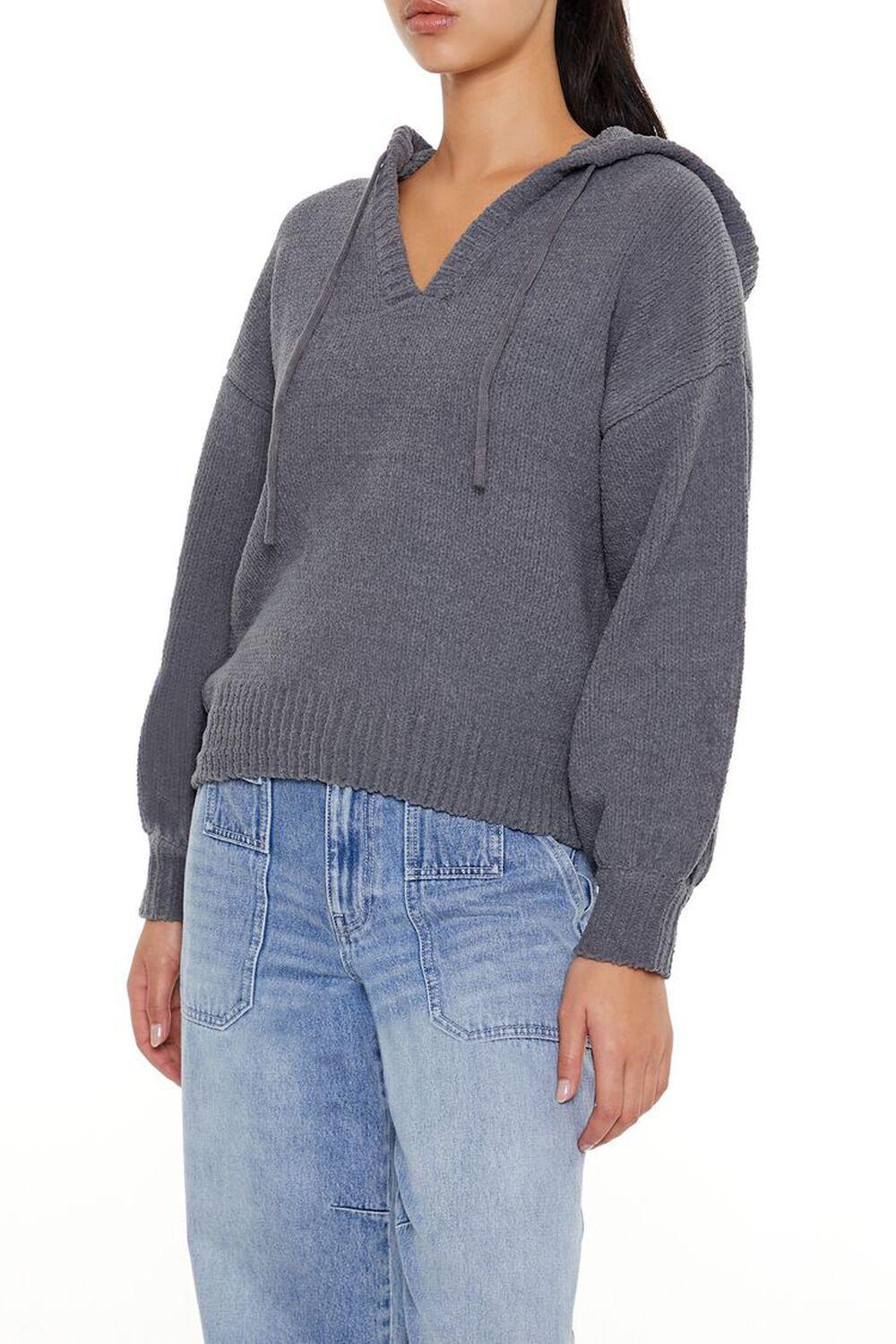 Hooded Drop-Sleeve Sweater | Forever 21 Product Image