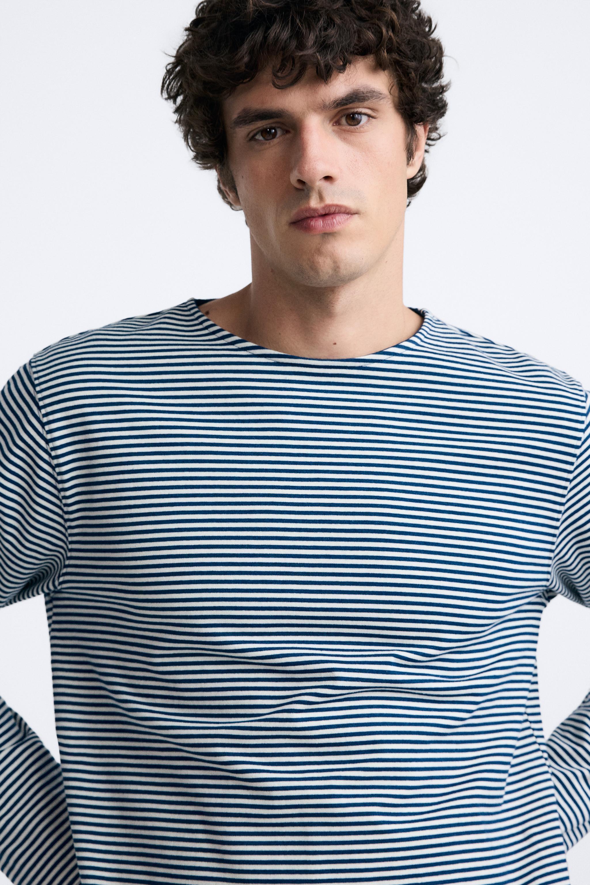 STRIPED JACQUARD T-SHIRT Product Image