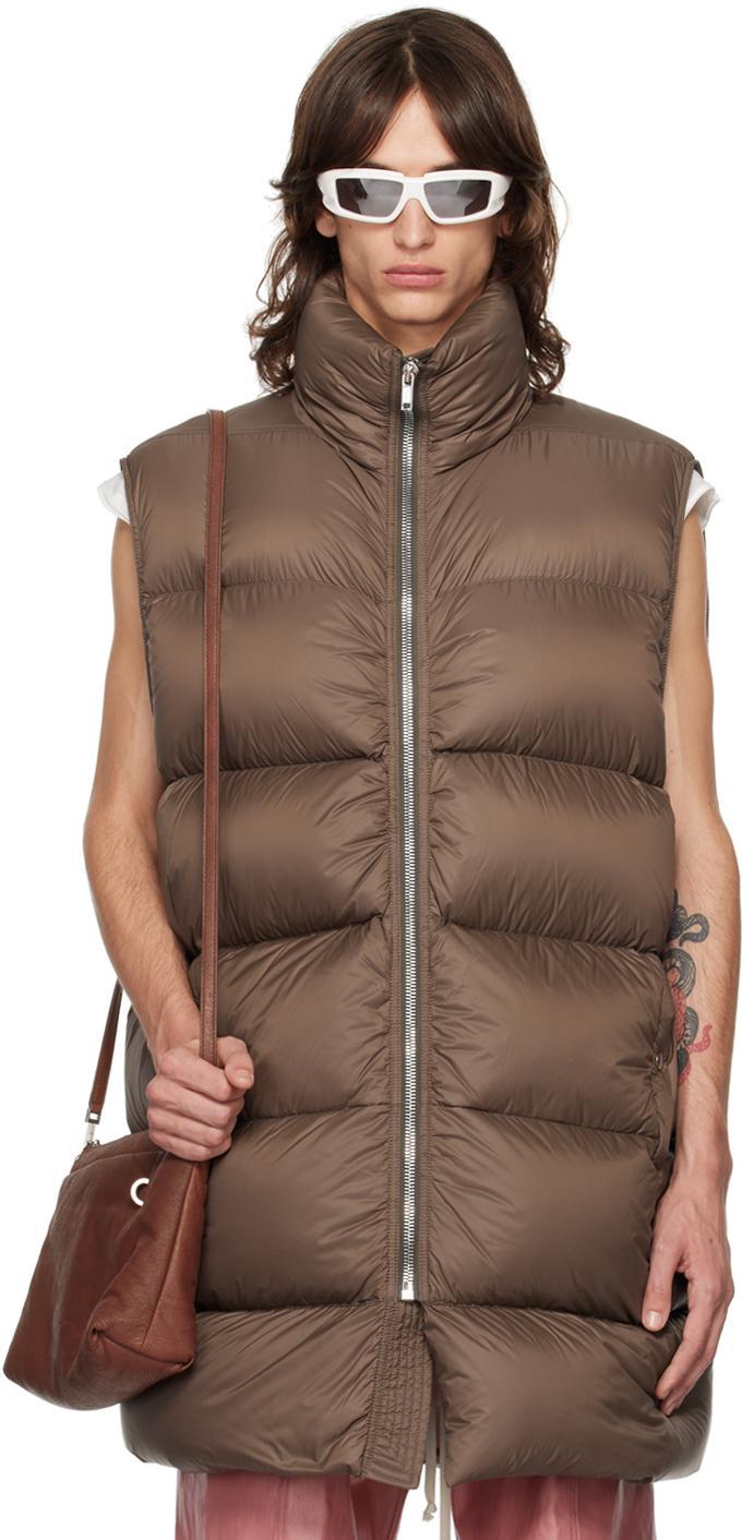 Brown Porterville Flight Down Vest In 134 Fawn Product Image