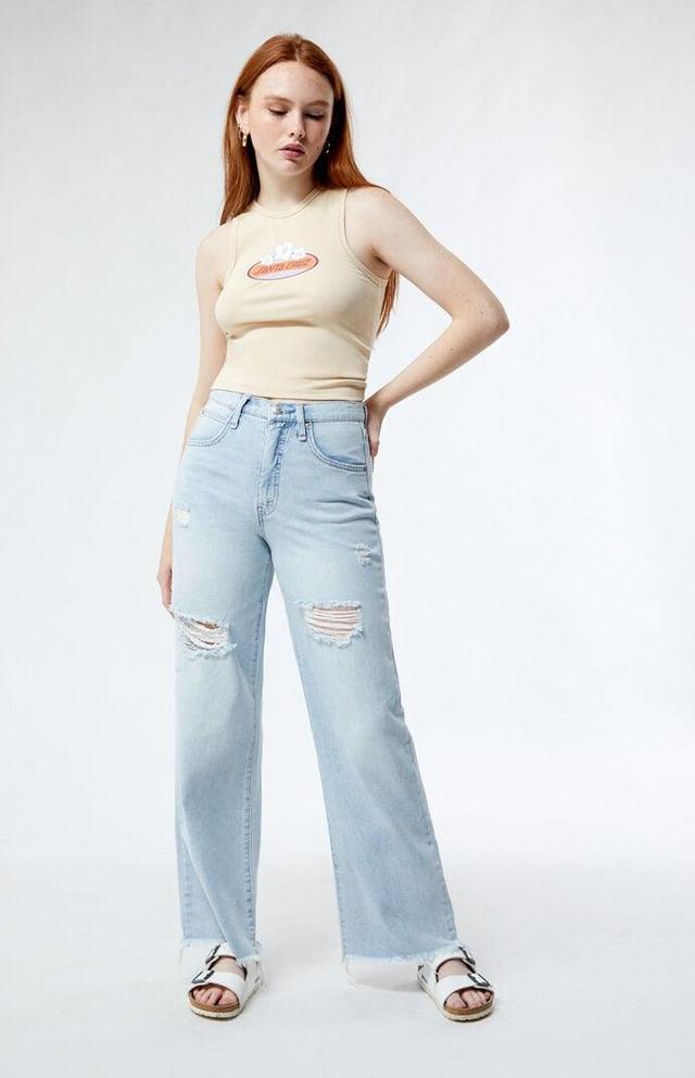 CIRCUS NY Women's Ripped High Waisted Wide Leg Jeans - Product Image