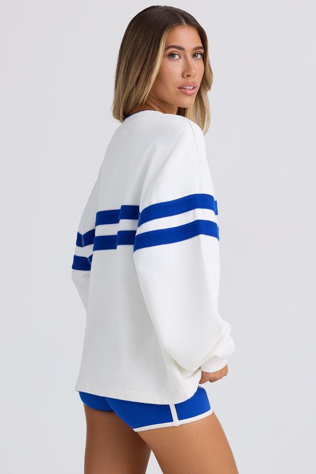 Oversized Sweatshirt in White Product Image