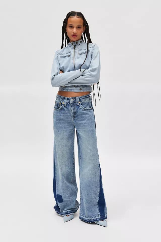 True Religion Jessie Upcycled Big T Wide Leg Jean Product Image