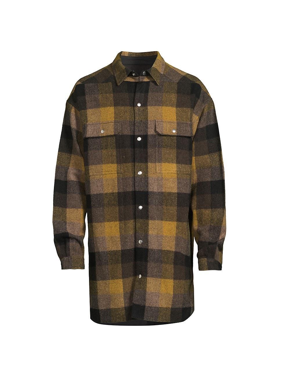 Mens Oversized Plaid Outershirt Product Image