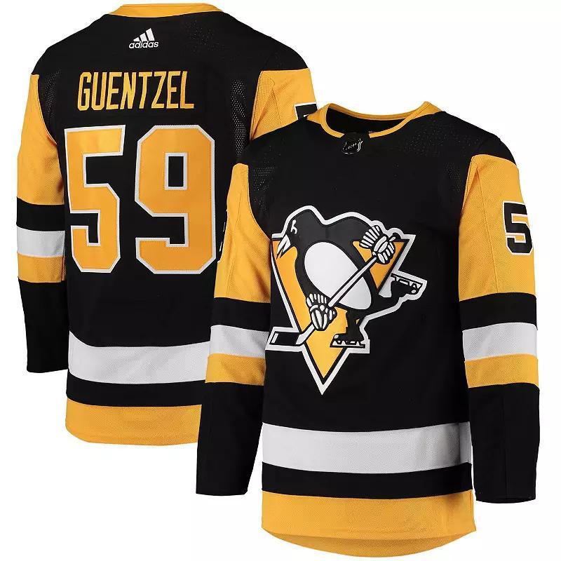 Mens adidas Jake Guentzel Pittsburgh Penguins Home Primegreen Authentic Pro Player Jersey Product Image